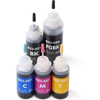 キヤノン（Canon）用 詰め替えインク 300-C350S5C 3回分 （BCI-351+350/5MP用） 1パック（5色入）（直送品）