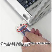 サンワダイレクト カードリーダー（microSD＆SDHC＆SDXC対応・ホワイト） 400-ADR104 1個（直送品）