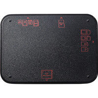 サンワダイレクト USB3.0マルチカードリーダー（コンパクト・microSDXC/SDXC/CF対応・ブラック） 400-ADR304BK 1個（直送品）