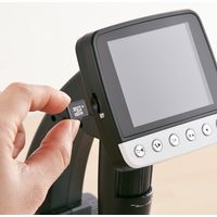 サンワダイレクト マイクロスコープ（スタンドタイプ・モニター付き・最大500倍・デジタル顕微鏡） 400-CAM052 1個（直送品）