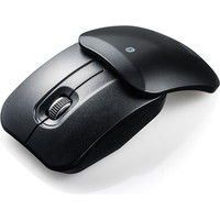 サンワダイレクト ワイヤレスマウス（コンパクト・小型・モバイル・スライドカバー・IRセンサー・3ボタン・ブラック） 400-MA098BK 1個（直送品）