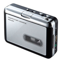 サンワダイレクト カセットテープ変換プレーヤー（録音・MP3変換・デジタル化・USB保存） 400-MEDI016 1個（直送品）