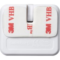 サンワダイレクト SwitchBot（ワイヤレススイッチロボット・壁電気スイッチ操作・アプリ連携・ホワイト） 400-RC005W 1個（直送品）