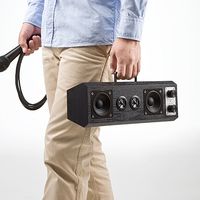 サンワダイレクト アンプ内蔵スピーカー（マイク付き・会議・イベント・カラオケ） 400-SP047 1個（直送品）