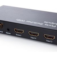 サンワダイレクト HDMIセレクター（HDMI切替器・4入力×1出力・光、同軸デジタル音声出力端子付き） 400-SW015 1個（直送品）