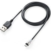 サンワダイレクト LED内蔵マグネット着脱式マイクロUSB充電専用ケーブル 500-USB048 1個（直送品）