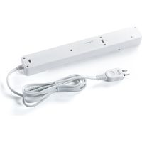 サンワダイレクト 電源タップ（USB充電ポート付・最大3.1Aまで・1500W・2m・5個口・個別スイッチ付） 700-TAP030 1個（直送品）