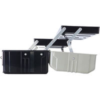 サンワダイレクト 工具箱（ツールボックス・整理・持ち運び・2段トレー付き・プラスチック） 800-BYBOX2BK 1個（直送品）