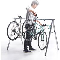 サンワダイレクト ロードバイクスタンド（自転車スタンド・サドル引っ掛け式・5台用） 800-BYST5 1個（直送品）