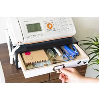 宮武製作所 猫のミニFAX台 幅350×奥行260×高さ110mm FX-05C 1台（直送品）