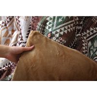 イケヒコ こたつ布団 正方形 キリム柄 ノーブル 幅1900×奥行1900mm グリーン 6817509 1枚（直送品）