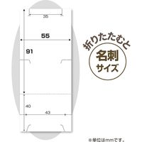 ササガワ 【OW】OA対応ネックレス専用台紙 ホワイト チェーンポケット付き 44-7661 1冊(10シート袋入(1シー