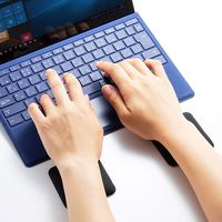 サンワサプライ 薄型リストレスト(Sサイズ) TOK-ERG6BK-S 1セット(2個入)