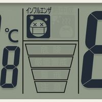 リズム インフォームナビEXシチズン液晶表示付木枠電波時計温湿度計 カレンダー 幅361×奥行60×高さ361mm 茶 4FY620-006 1個（直送品）