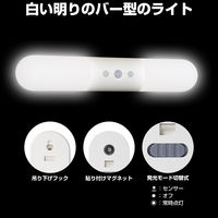 朝日電器 LEDセンサー付ライト PM-L262(W) 1個