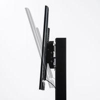 サンワサプライ 高位置取付け32型～65型対応液晶・プラズマTVスタンド 幅850×奥行780×高さ2115mm ブラック CR-PL32BK 1台（直送品）