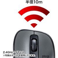 サンワサプライ ワイヤレスブルーLEDマウス MA-WBL134R 1個