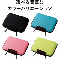 エレコム 電子辞書ケース/2way/イヤホン・タッチペン・SDメモリ収納ポケット付/Lサイズ/ブラック DJC-024LBK 1個