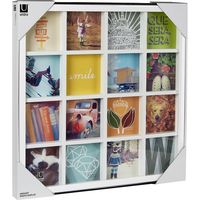 アントレックス Umbra（アンブラ） グリッドアート フォトディスプレイ 幅435×奥行30×高さ435mm ホワイト 2311030660 1個（直送品）