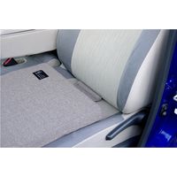 イケヒコ 車用クッション カークッション 『ルース 低反発マチ付』 幅400×奥行400×高さ40mm グレー  1枚（直送品）