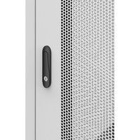 サンワサプライ 19インチサーバーラック メッシュパネル仕様（18U） 幅600×奥行900×高さ1020mm ライトグレー 1台（直送品）