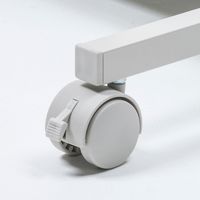 サンワサプライ パソコンラック 幅650×奥行610×高さ1150mm ライトグレー RAC-EC36 1台