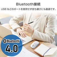 ワイヤレスマウス 無線 Bluetooth 3ボタン IRマウス 高耐久 RoHS指令準拠 ホワイト M-K7BRWH/RS エレコム 1個