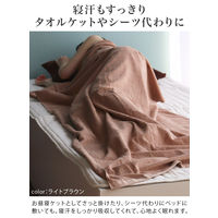 丸中 日本製 ホテルスタイルタオル 大判バスタオル ライトブラウン LHSlt999002 1枚