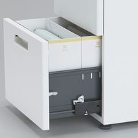 コクヨ インベントデスク INVENT 片袖机 幅1000×奥行700×高さ700mm ホワイト/ホワイト TKG-D107SAWPAWNN 1台（4梱包）