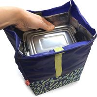 ジップイット ランチバッグ、パフ、ブルー ZP-LBB-P/BL（直送品）