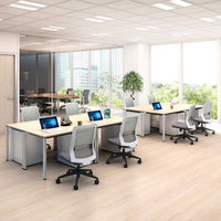 【組立設置込】コクヨ エントリー（ブラックナイロン脚） ブラック/ブルー CR-BK9000BKB-W １脚(直送品)（直送品）