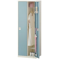 オカムラ VILLAGEロッカー 2連2人用 ダイヤル錠 ダンガリーブルー 幅614×奥行515×高さ1790mm 1台 組立式（取寄品）