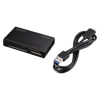 バッファロー カードリーダー BSCR500U3BK USB3.0 マルチカードリーダー ハイエンドモデル（直送品）