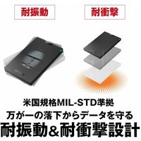 バッファロー ポータブルSSD USB3.1Gen1対応 480GB SSD-PG480U3-BA