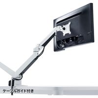 モニターアーム　ディスプレイアーム　2画面　デュアル　27インチ対応　10kgまで　クランプ式　CR-LA1302WN2　サンワサプライ　1台（直送品）