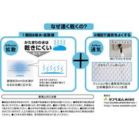 サンベルム 吸水・速乾水切りマット オレンジ 1セット(5枚) K59900（直送品）