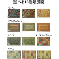 イケヒコ 純国産 い草玄関マット 『Fビビアン』 裏ウレタン 幅600×奥行900mm グリーン 1080420124604 1枚（直送品）