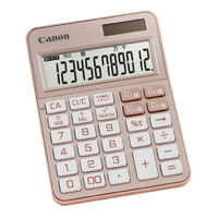 キヤノン 12桁 W税ミニ卓上電卓 KS-125WUC-PK ピンク 1個