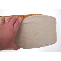 萩原 い草高座クッション シャイン 約幅400×奥行400×高さ120mm オレンジ 81938706 1個（直送品）