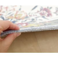 萩原 ゴブランシェニールラグ ブーケ 約幅1850×奥行1850mm グレー 240612809 1枚（直送品）