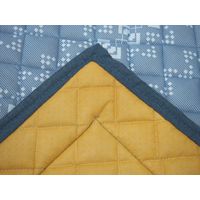 萩原 接触冷感 キルトラグ キリムクール 約幅1850×奥行2400mm ブルー 240613525 1枚（直送品）