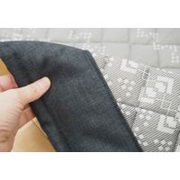 萩原 接触冷感 キルトラグ キリムクール 約幅1850×奥行1850mm グレー 240613519 1枚（直送品）