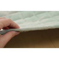 萩原 麻混キルトラグ アロハ 約幅1850×奥行1850mm グリーン 240613316 1枚（直送品）