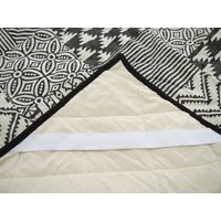 萩原 ウォッシャブル綿キルトマルチカバー カリカ 約幅1850×奥行1850mm ブラック 270067700 1枚（直送品）