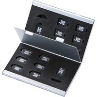 サンワサプライ アルミメモリーカードケース（microSDカード用・両面収納タイプ） FC-MMC5MICN2 1個（直送品）