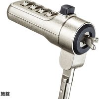 サンワサプライ 小型セキュリティスロット対応ダイヤル式セキュリティ SLE-36S 1個（直送品）