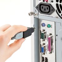 サンワサプライ 有線ブルーLEDマウス(USB-PS/2変換アダプタ付き) MA-BL3UPBKN 1個