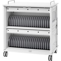 サンワサプライ タブレット収納保管庫（44台収納） 幅950×奥行650×高さ1053mm ホワイト CAI-CAB56W 1台（直送品）