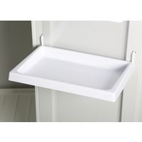 【車上渡し】アール・エフ・ヤマカワ 掃除用具入れ 両開き 幅880×奥行515×高さ1790mm ホワイトグレー 1台（直送品）