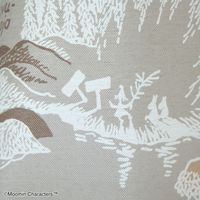 スミノエ MOOMIN セミオーダー カーテン ムーミン谷の地図 1900×1900mm グレー 1セット(2枚入)（直送品）